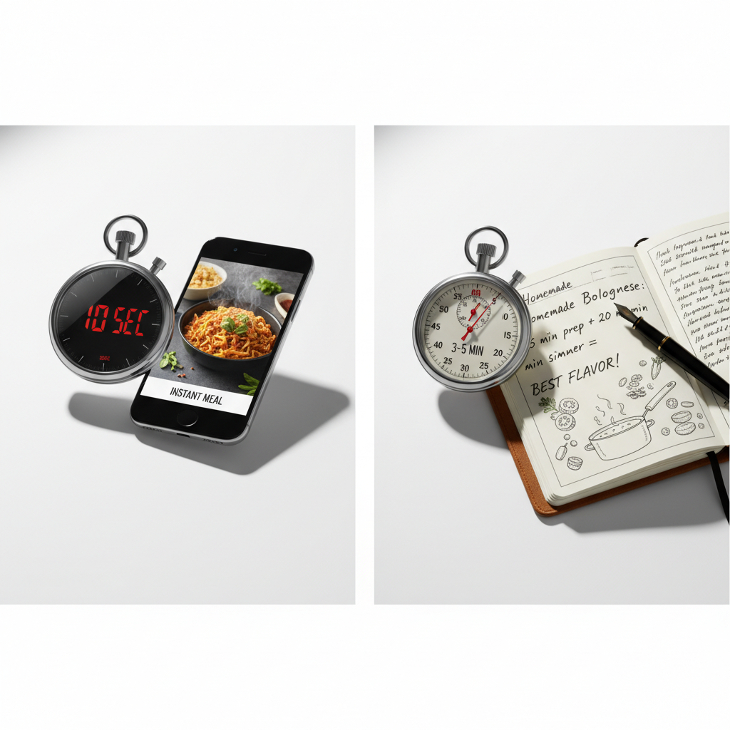 Time comparison between 10-second photo logging and 3-5 minute manual entry